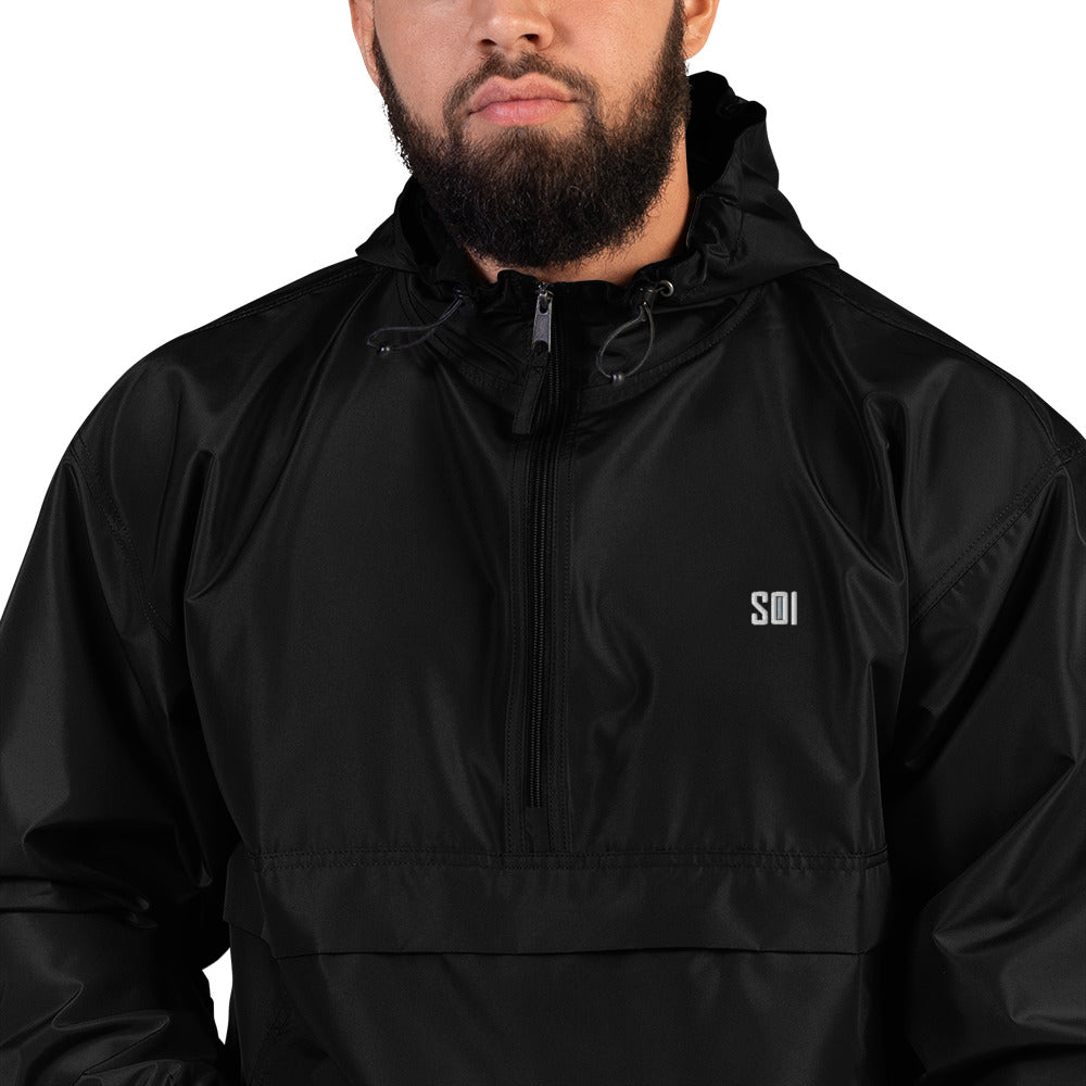 SOI Originals x Champion Black Windbreaker Jacket