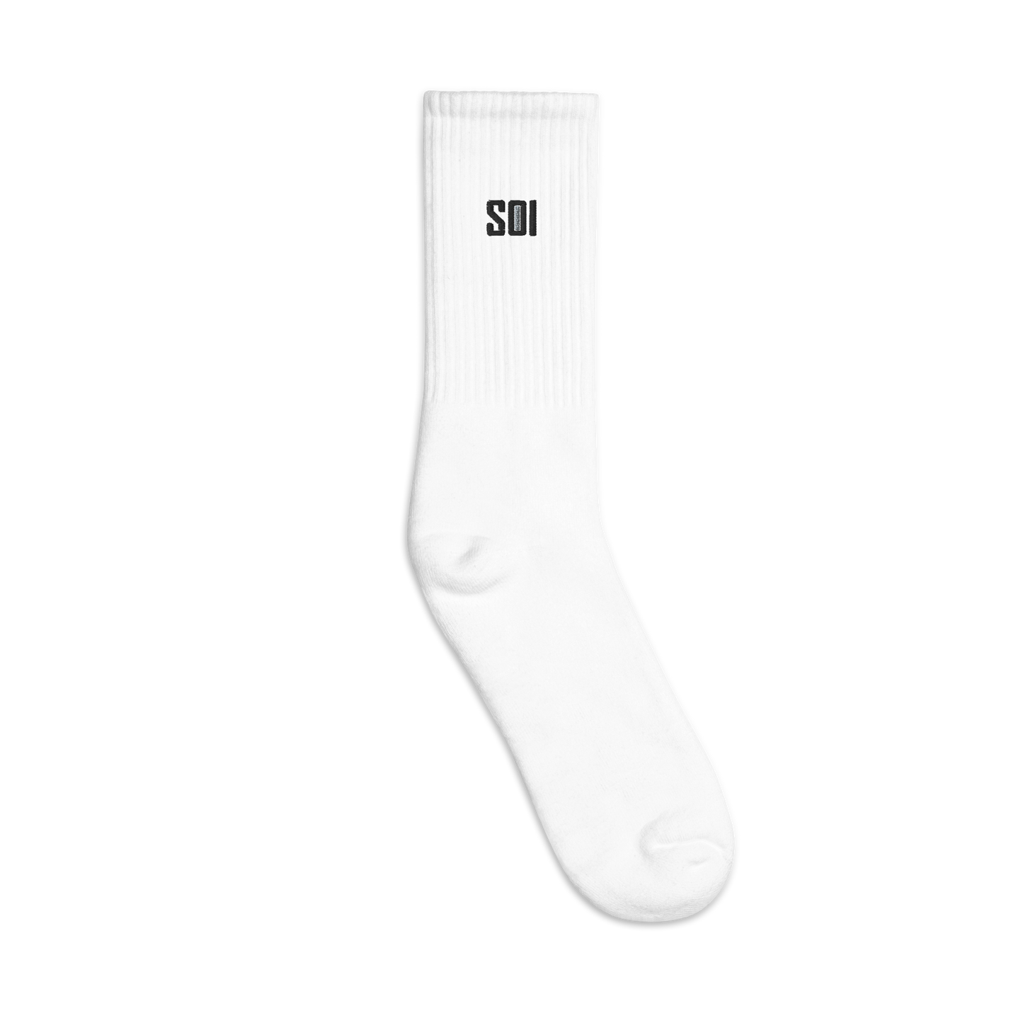 SOI Embroidered White Socks